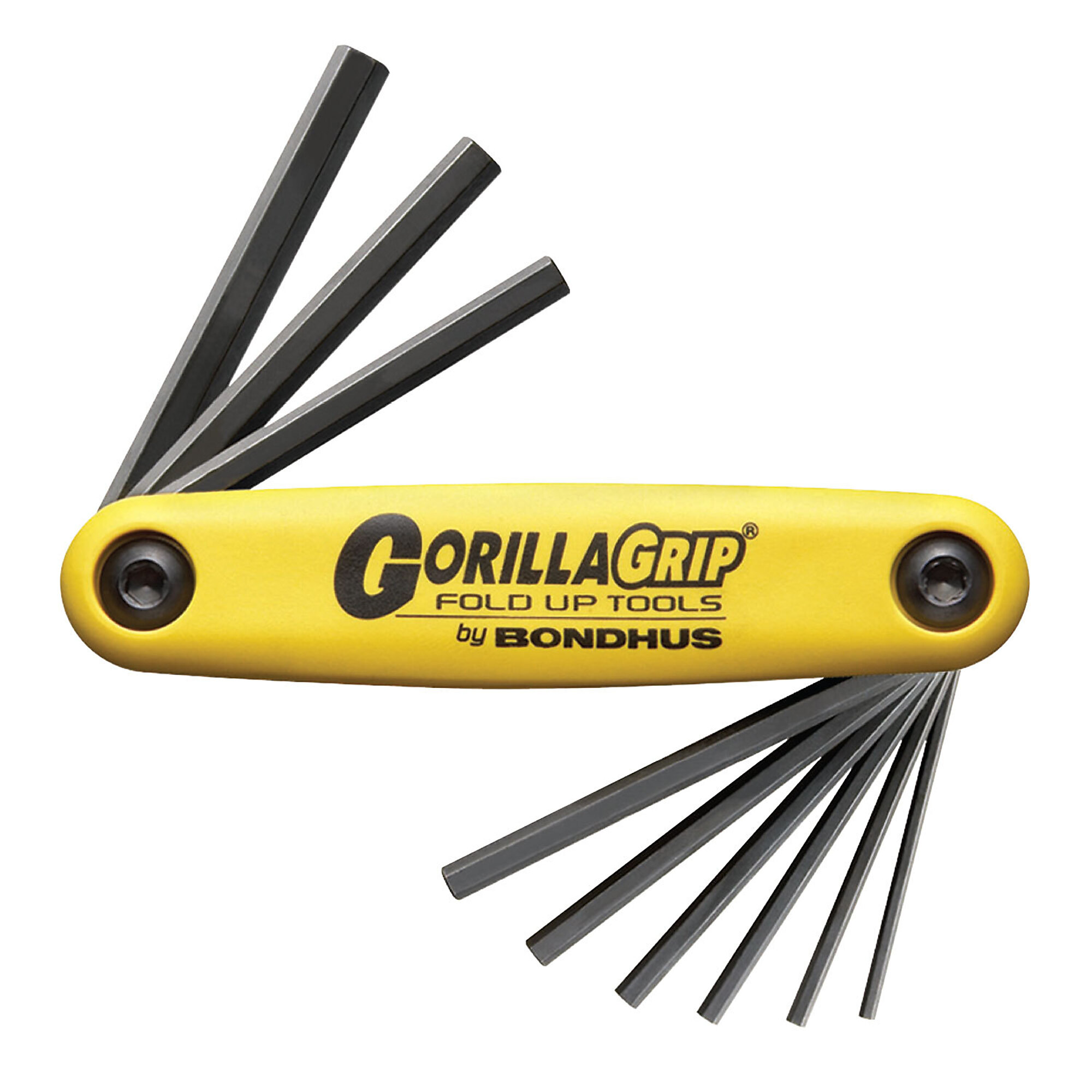 Bondhus Hex Fold-Up Set of 9, 5/64-1/4", Model 12589
